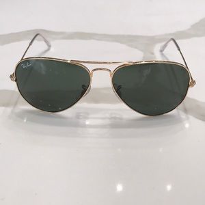 Rayban Aviator Classics Gold